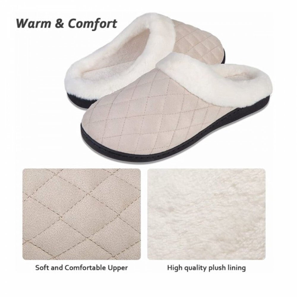 Ultraideas Memóriahabos Téli Mamusz – 46 - 47 - es Méret, Bézs Kényelmes Benti Papucs - BShopy46 - 47 Méretcsúszásgátló talpkényelmes mamuszX0012ZMYQX_3