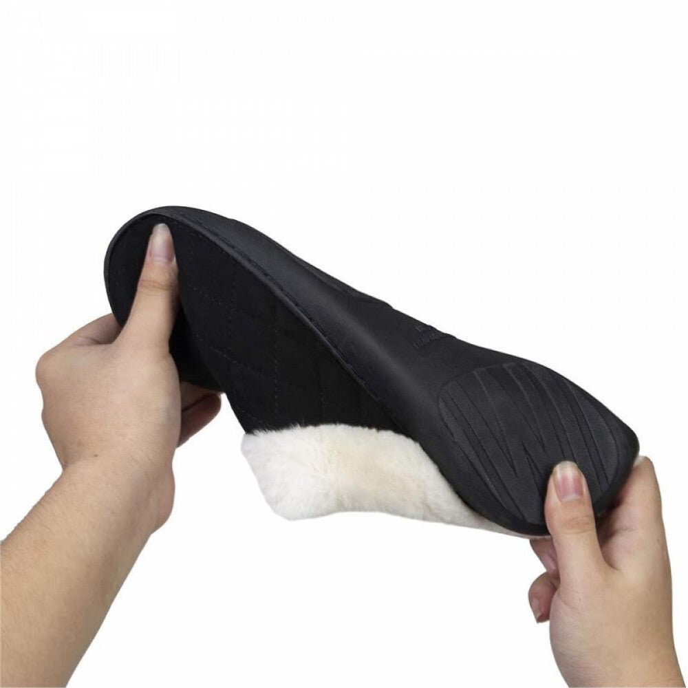 ULTRAIDEAS Memóriahabos Téli Mamusz – Fekete Mintás, 42–43 - as, Meleg Benti Papucs - BShopy