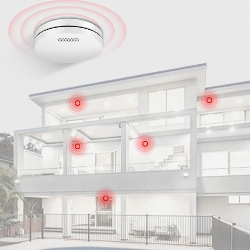 Xindum Vezeték Nélküli Füstérzékelő - 1 db, 10 év Akkumulátorral - BShopy