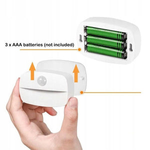 2 db Elemes LED Fali Lámpa – Mozgásérzékelős, Vezeték Nélküli - BShopy