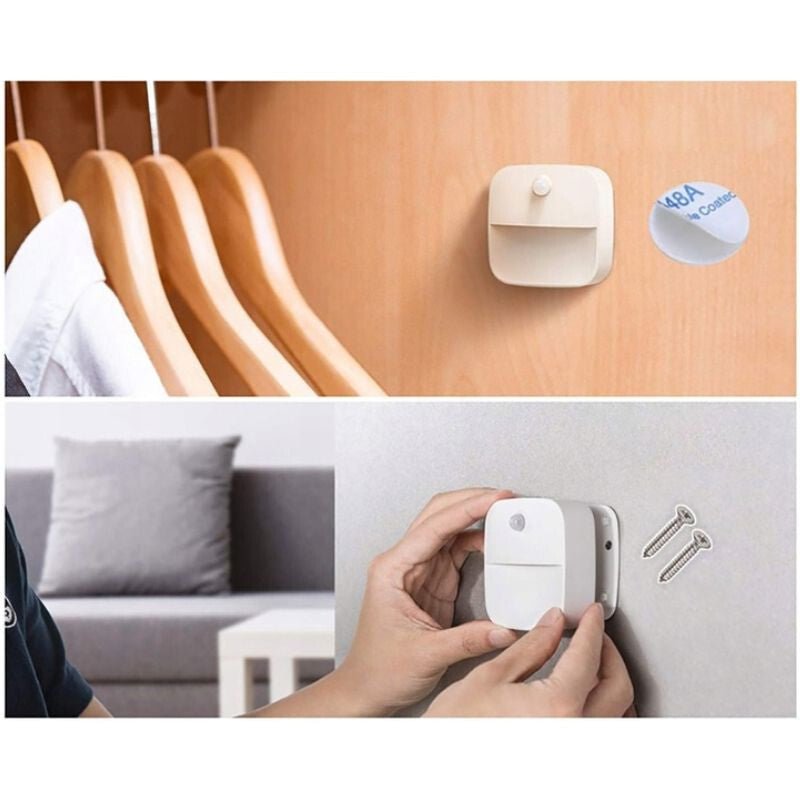 2 db Elemes LED Fali Lámpa – Mozgásérzékelős, Vezeték Nélküli - BShopy