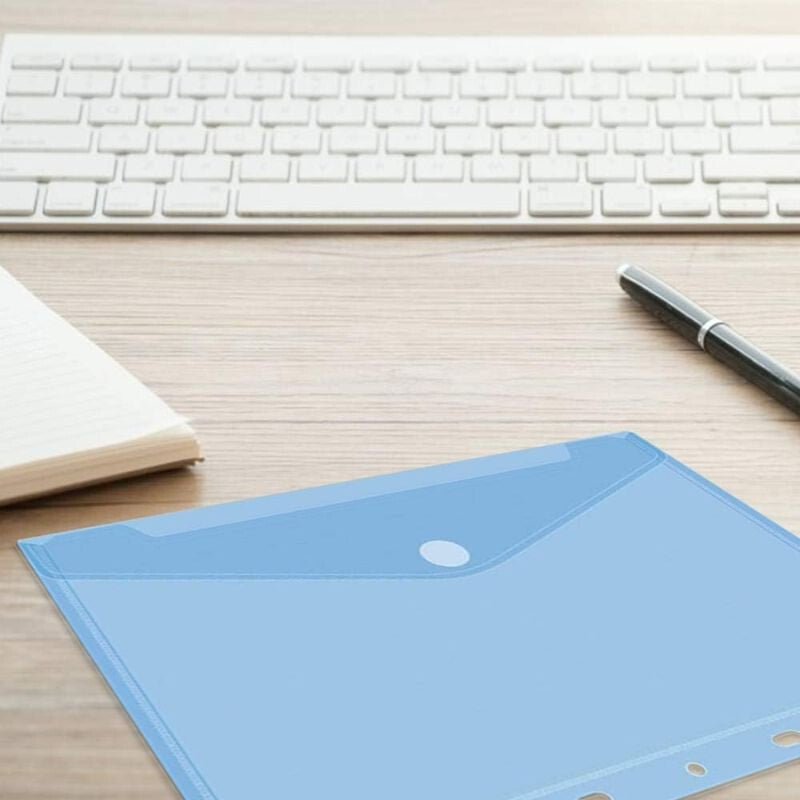 20 db - os Átlátszó Műanyag Mappa Készlet - Patentos, Befűzhető, Válogatott Színekben - BShopyA4 mappadokumentum tárolóirodai kellékX0018LV237_3