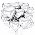 Fóliové balónky srdce, 30 ks, 40 x 45 cm – plnění héliem nebo vzduchem