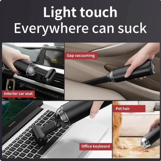 AmazeFan Vezeték Nélküli Kézi Porszívó – Szuperszívás, Hordozható, Akkumulátoros - BShopy