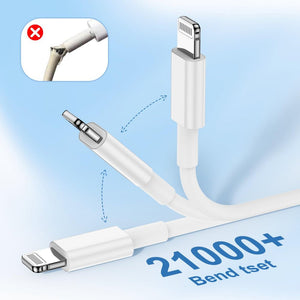 Apple MFi Tanúsítvánnyal Rendelkező iPhone Töltőkábel - Lightning - USB, 3m, Fehér - BShopy