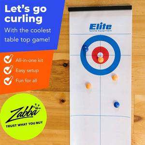 Asztali Curling és Shuffleboard Játék – Hordozható Családi Társas Gyerekeknek és Felnőtteknek - BShopy