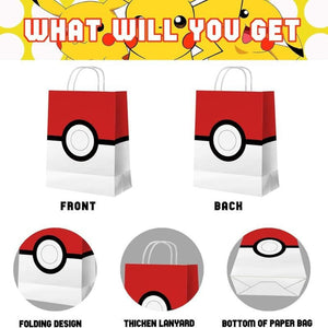 Azyre 16 darabos Pokemon Labda Témájú Születésnapi Ajándéktáska Készlet Gyerekeknek - BShopy