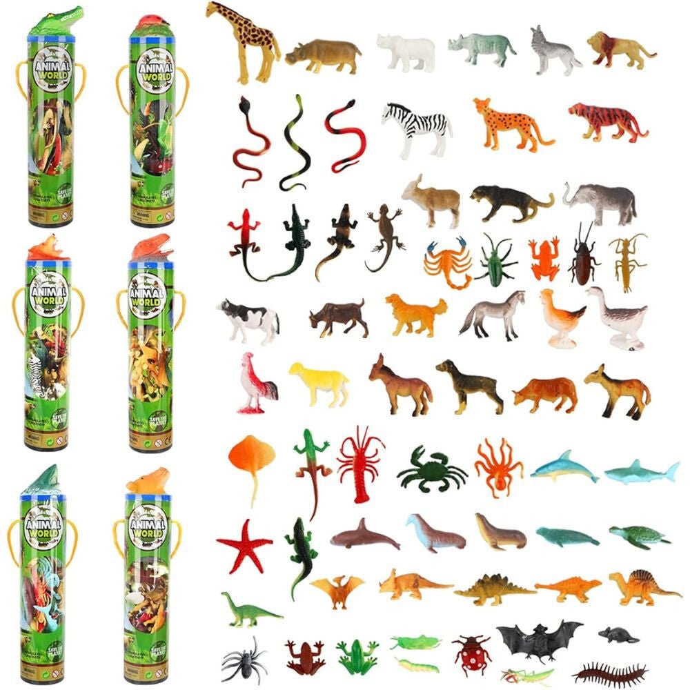 BeebeeRun 6 Darabos Puha Állatfigura Szett - Gyerekeknek - BShopy