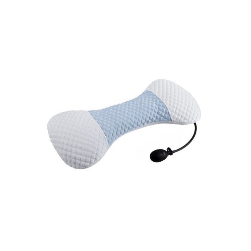 Blux Állítható Deréktámasz Párna Pumpával – Ortopéd Memóriahab, Világoskék - Fehér - BShopy