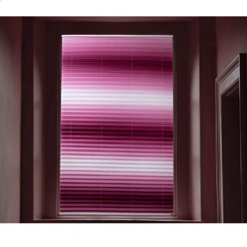 Blux Designer Sötétítő Roló 110x135 cm, Rózsaszín - Fehér Átmenettel - BShopy