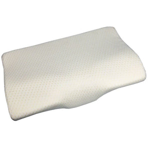 Blux Kényelmes Memóriahabos Párna Mosható Huzattal – 50×30×10/7 cm - Fehér - BShopy