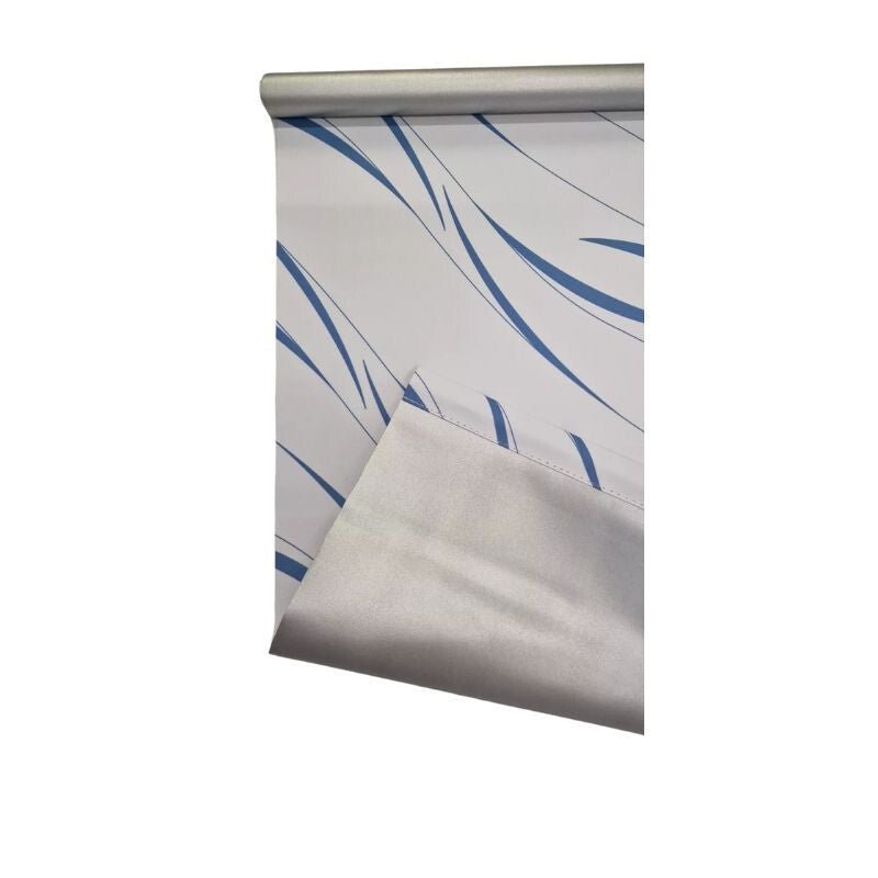 Blux Klemmfix roló 60 - 150 cm, Fehér - Kék - BShopy