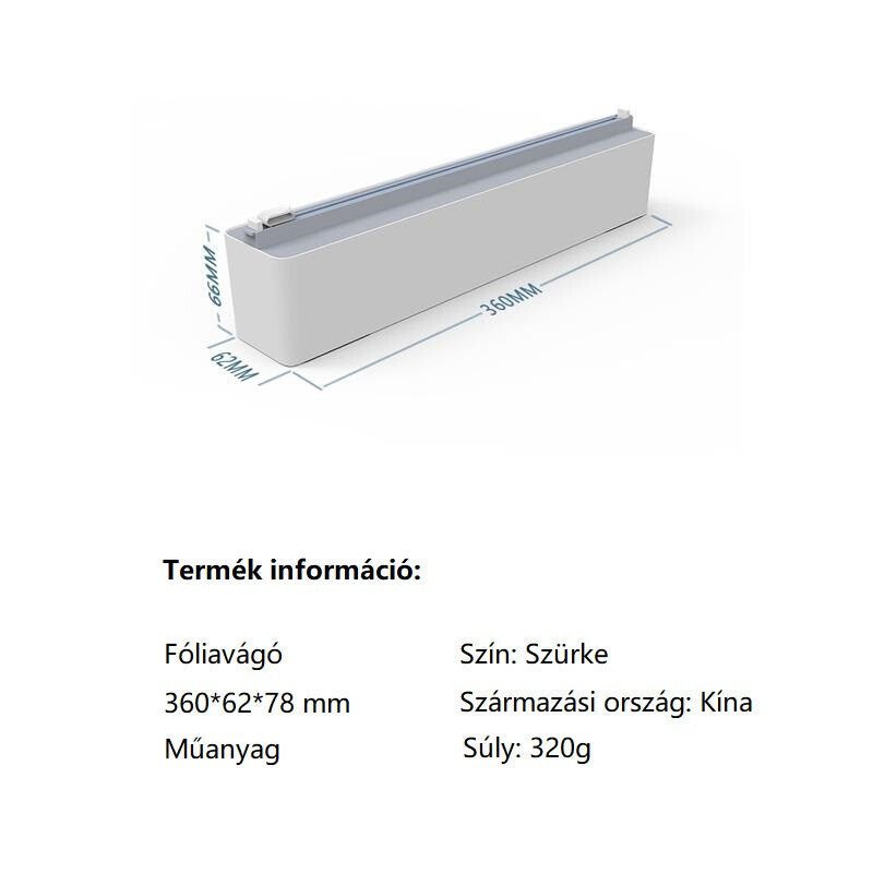 Blux Konyhai Fólia Vágó és Adagoló – Frissentartó Fólia és Alufólia Vágásához - BShopyEM0611_4
