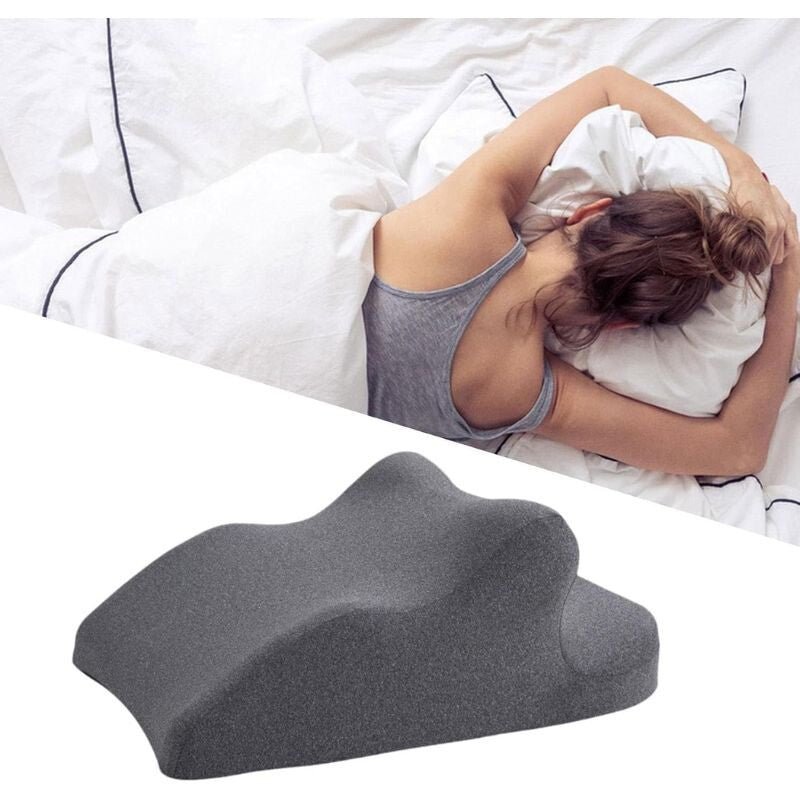 Blux Memóriahabos Multifunkciós Támasztó Párna – Háttámasz, Relax és Hason Fekvő Használatra (65×46×26 cm, Sötétszürke) - BShopy