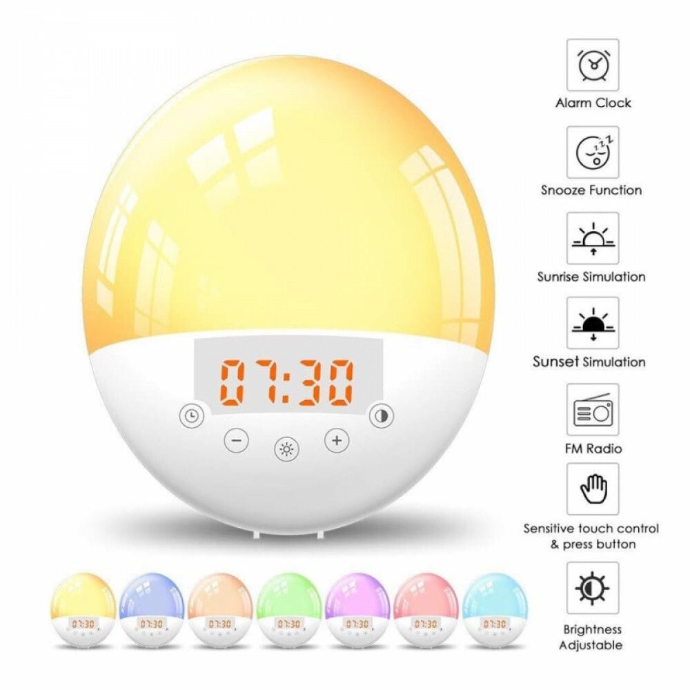 Bshop Ébresztőfény LED Ébresztőóra - Szimulált Napfelkelte, Álomébresztés - BShopyX0016ZATYN_1