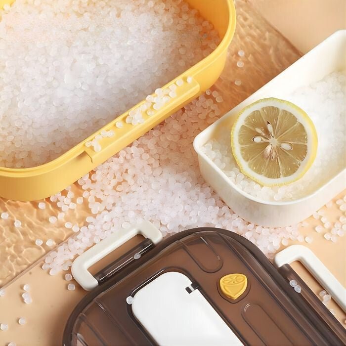 BSHOP Osztott Tárolós Ételhordó Szett 1300 ml (Sárga) - BShopyX001GC0851_2