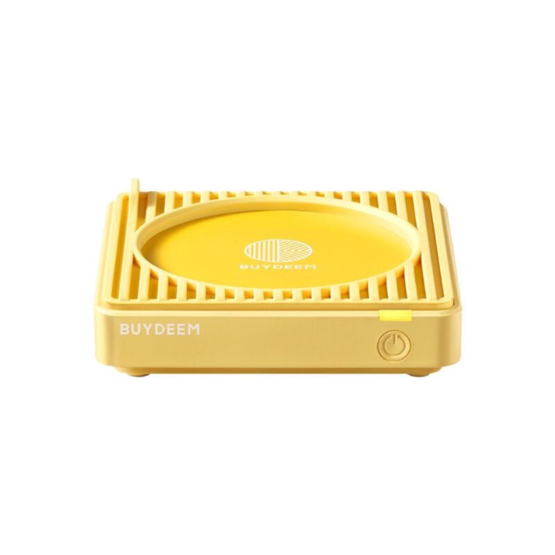 Buydeem Elektromos Bögremelegítő 2 Hőfokkal - Szilikon, Automatikus Kikapcsolás - Sárga - BShopy6950386610260_0