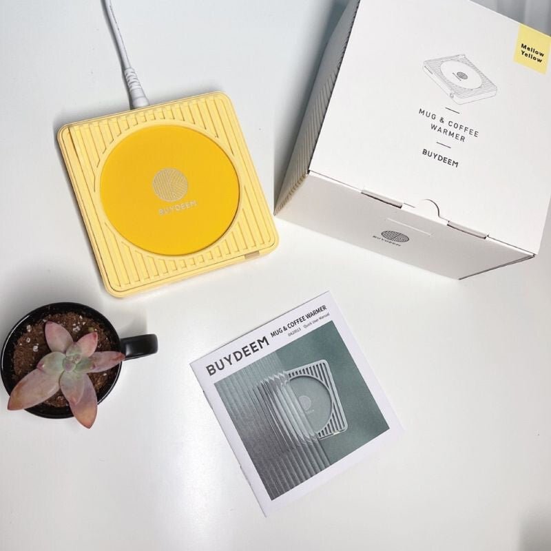 Buydeem Elektromos Bögremelegítő 2 Hőfokkal - Szilikon, Automatikus Kikapcsolás - Sárga - BShopy6950386610260_1