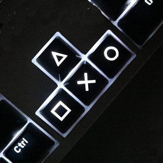 Cherry MX Kompatibilis ABS Nyomógombos Billentyűsapka Háttérvilágítással (Fekete) - BShopy