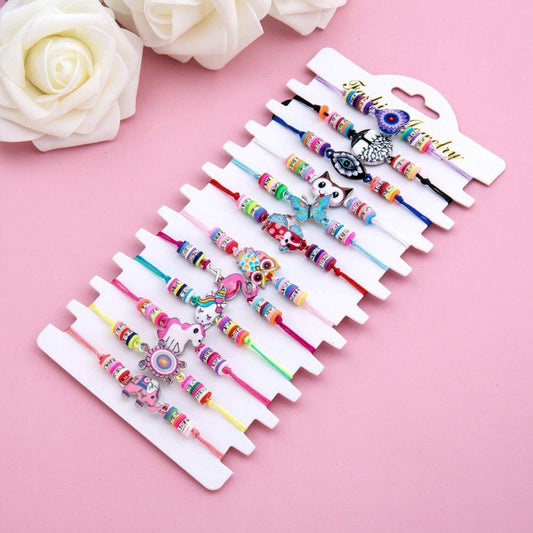 Comius Sharp 12 db Barátságkarkötő - Kézzel Fonott, Állatmintás - BShopy