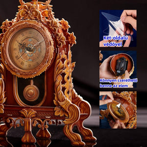 CubicFun 3D Puzzle Asztali Faragott Ingaóra - Kreatív Dekorációs Modell - BShopy