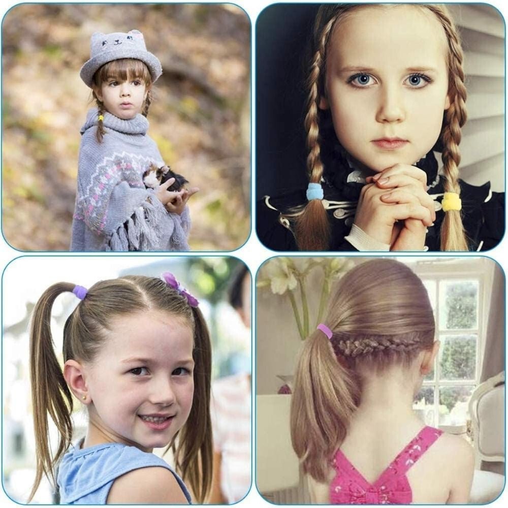 Dadabig 400 db Mini Hajgumi Szett - Puha, Varratmentes, 22 Színben - BShopyX0012QZ9TB_2