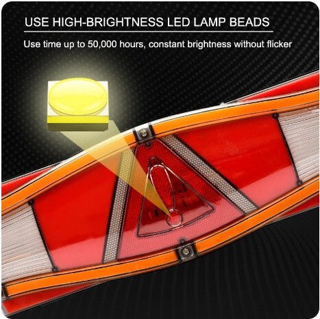Dinamikus LED Hátsó Féklámpa Hátramenet Jelző 24V 2db - BShopy