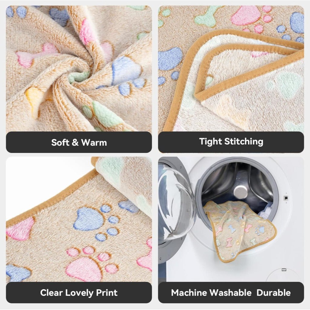 Dono Puha Kisállat - és Kanapétakaró Szett - 3 db Rózsaszín/Lila/Barna, L Méret, 105 x 72 cm - BShopy