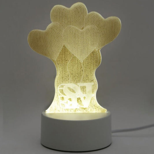 DreamLED Dekoratív LED Lámpa, 3D Szív Alakú Léggömbök - BShopy