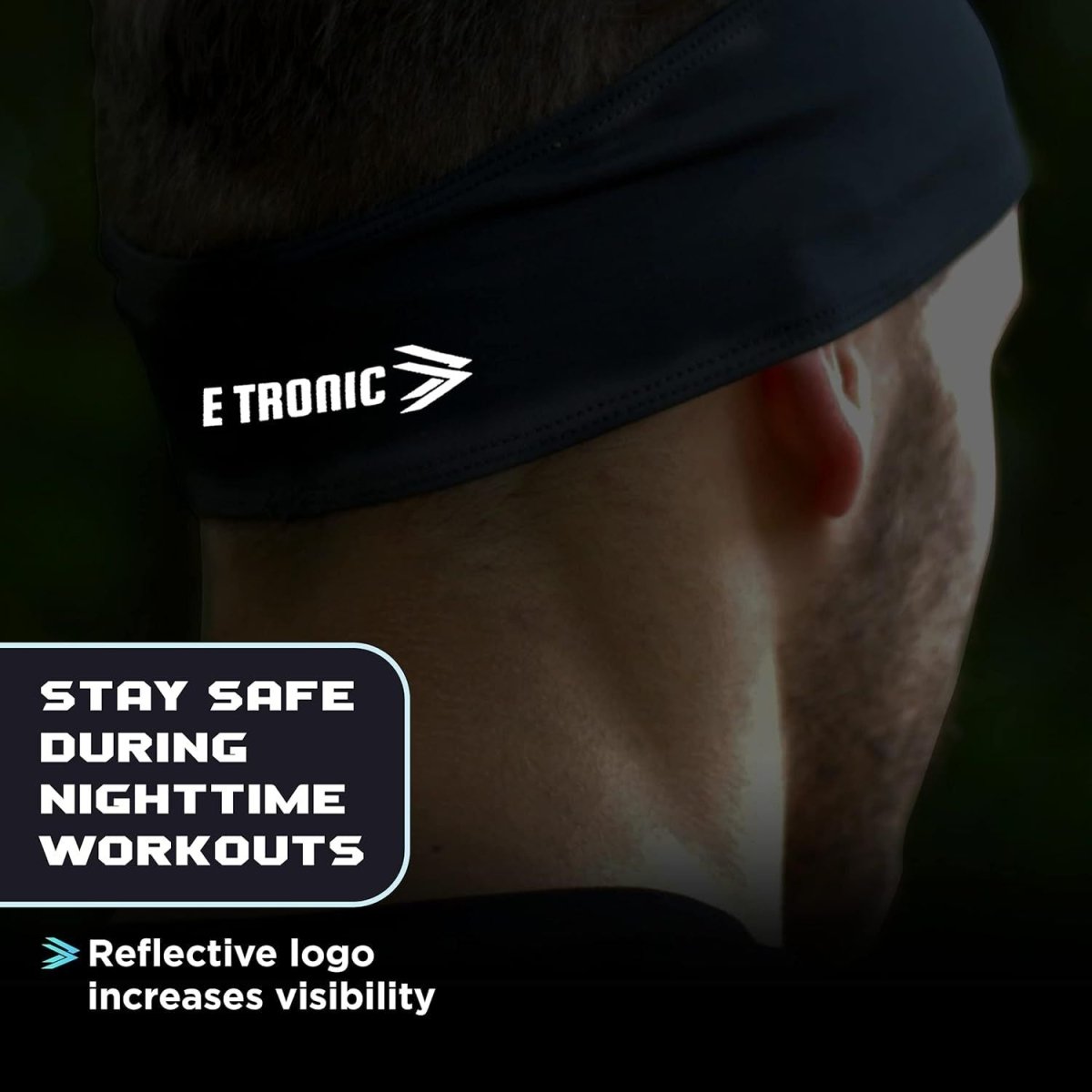E Tronic Edge Prémium Sport Fejpánt – Csúszásmentes és Nedvszívó Futó Fejpánt Edzéshez - BShopy
