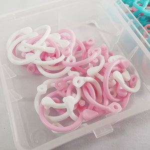 EASY RING Lefűző Gyűrű Készlet - 15 mm, 30 db, Kék - Zöld - BShopy