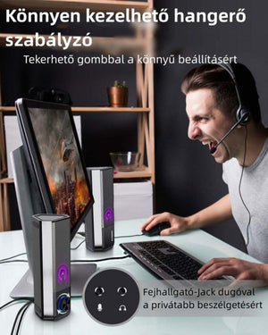 ELEGIANT SR400 Bluetooth, HiFi Sztereó USB - s PC Hangszórópár 2db/Csomag - BShopy