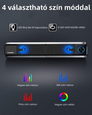 ELEGIANT SR400 Bluetooth, HiFi Sztereó USB - s PC Hangszórópár 2db/Csomag - BShopy