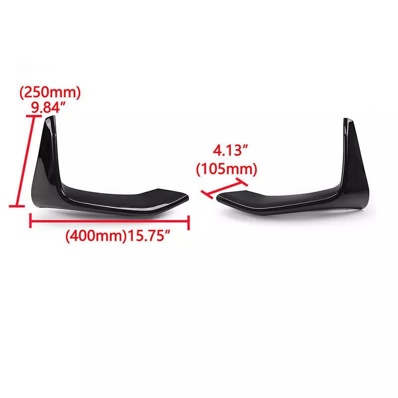 Első Lökhárító Légterelő Toldat 2db BMW Autókhoz (Fekete) - BShopy