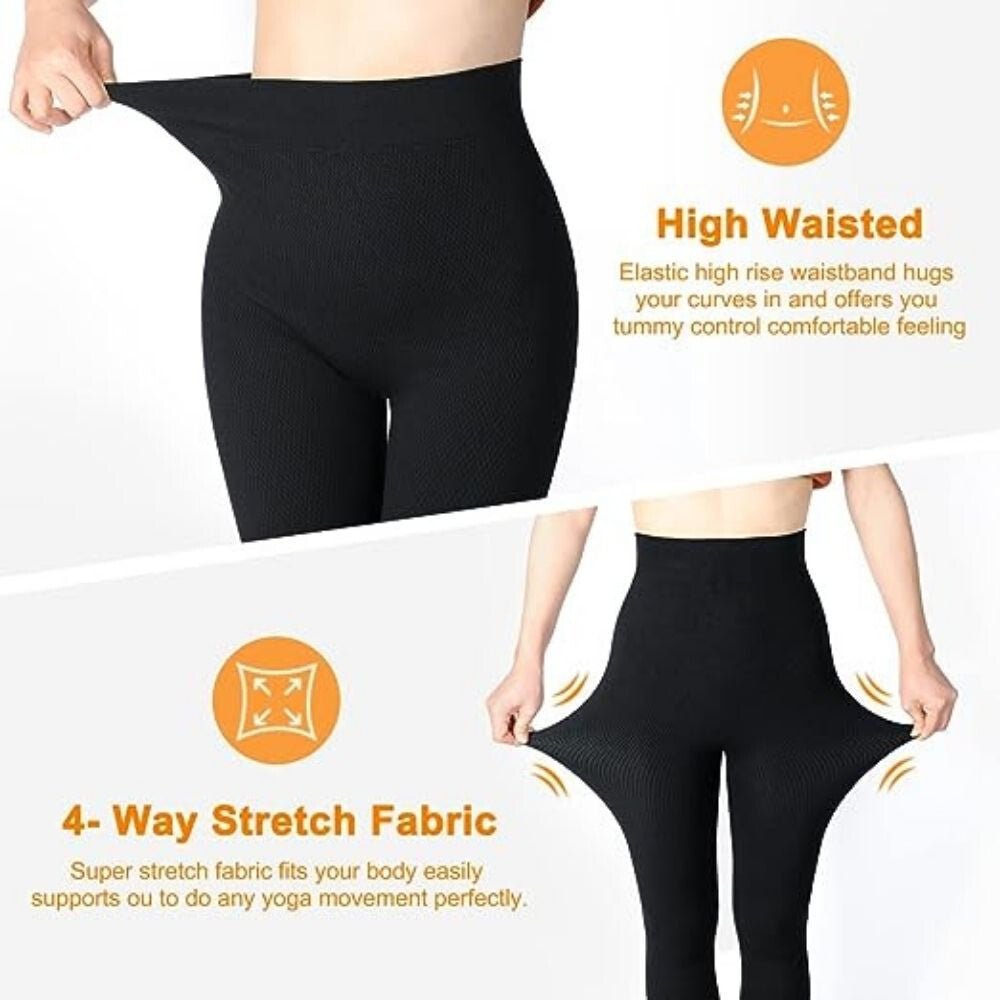 Emooqi Női Magas Derekú Jóganadrág 2 db - os Csomag – S/M Méret - BShopyX001I4QP2H_3