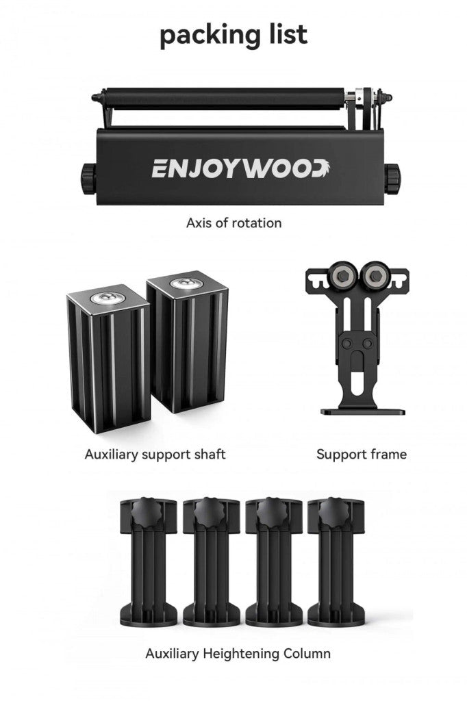 ENJOYWOOD R3 PRO Forgótengely Lézervágáshoz, Hengeres Tárgyak Gravírozására - BShopy