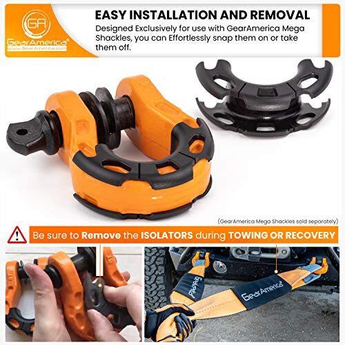 GEAR AMERICA Mega Shackle® Szigetelők (2db) - BShopy