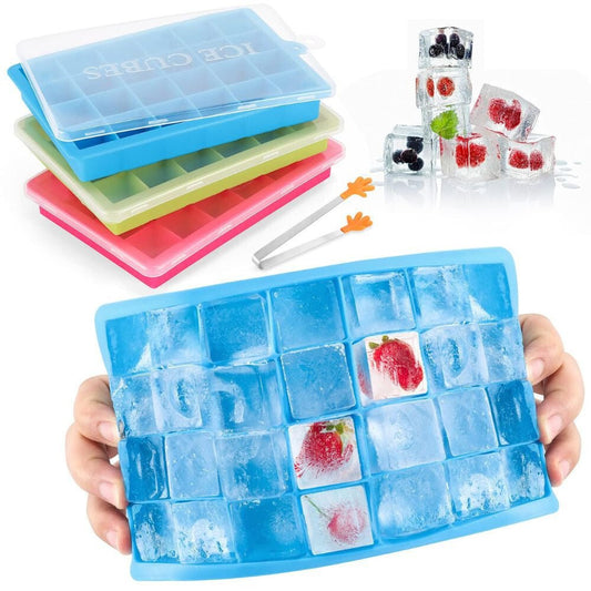 Gifort Szilikonos Jégkockatartó Szett - 3 db - os, Rugalmas Műanyag Formák - BShopy