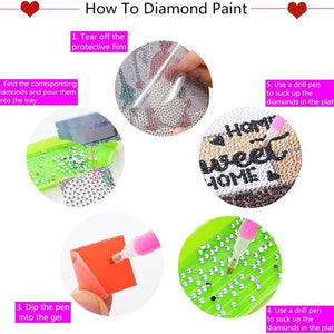 Gyémántfestéses Poháralátét - Kreatív DIY Szett - BShopy