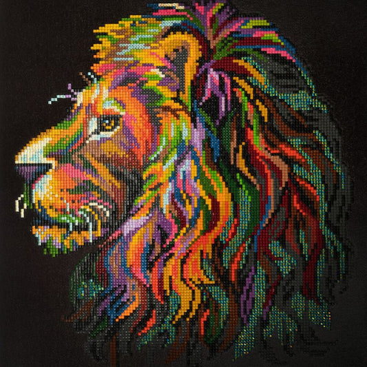 Gyémántfestő Készlet Oroszlán Mintával - Kreatív DIY Kézműves Szett - BShopyX001D02ROV_0