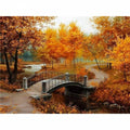 Gyémántfestő Készlet Ősz Mintával 40 x 30 cm - BShopy