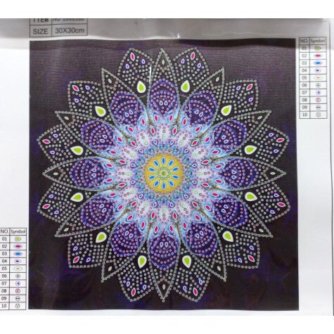 Gyémántfestő Mandala Mintával - 25 x 25 cm Kreatív Hobbi Készlet - BShopyX0012QI0XN_2