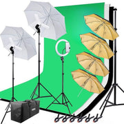 Hakutatz Profesionální Fotostudio Set s Kruhovým Světlem a Osvětlením