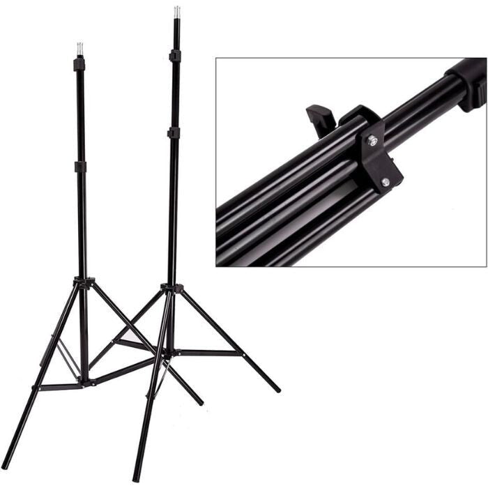 Hakutatz Professzionális Fotóstúdió Szett – Stúdióvilágítással, Háttérrendszerrel, Softboxszal. Állvánnyal és Hordtáskával - BShopy
