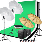 Hakutatz Profesionální Fotostudio Set s Osvětlením a Pozadím