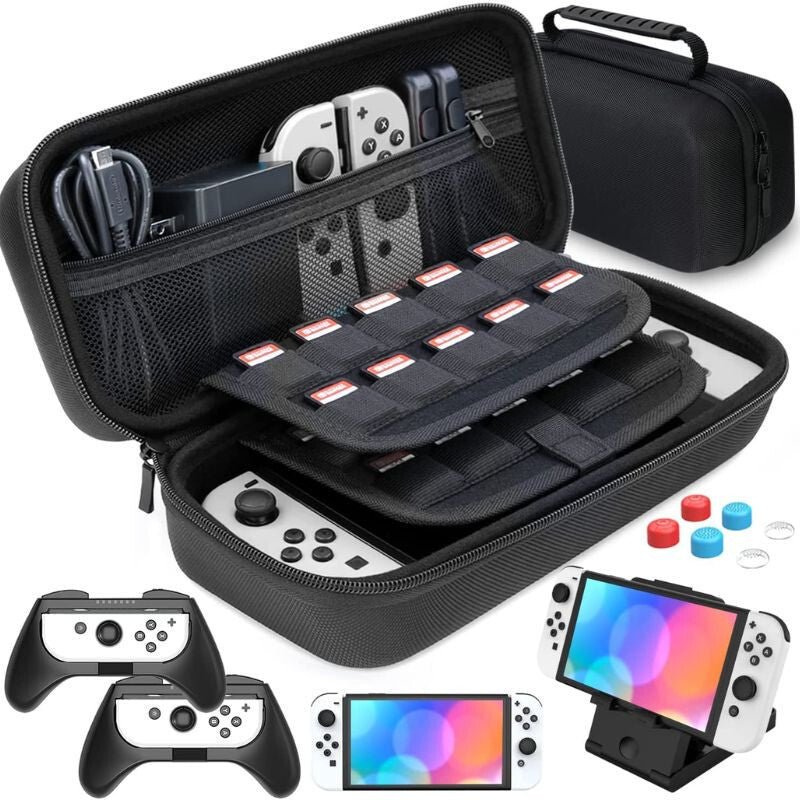 HEYSTOP Nintendo Switch Hordozható Tok - Fekete - BShopy