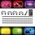 Innolight 4×0,5 m LED Szalag - TV/monitor Háttérvilágítás, Energiatakarékos LED Csík - BShopy