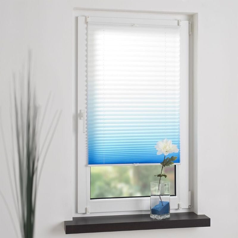 JalousieCrew Klemmfix Pliszé Árnyékoló Roló 120 x 130 cm, Kék - Fehér - BShopy6952540691566_2