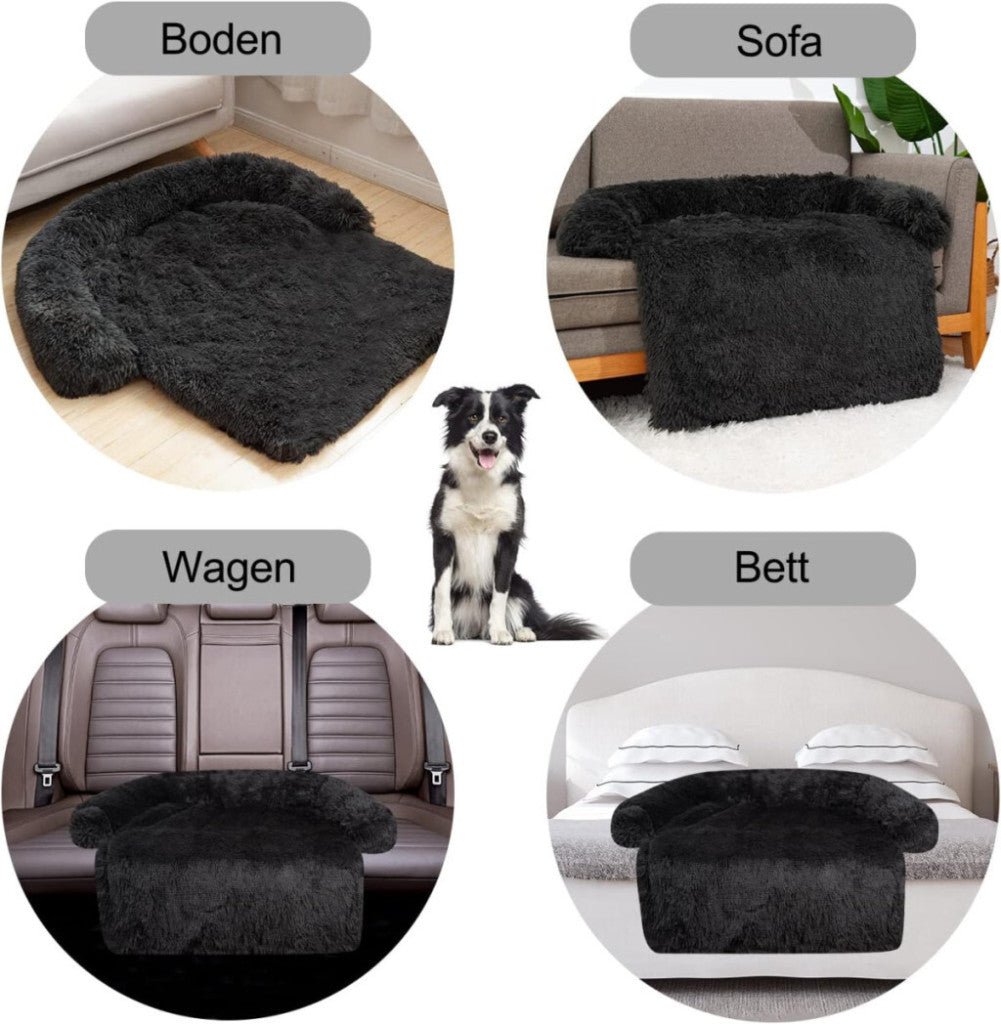 Jollywoods Kanapévédő Kutyaágy Kis - és Közepes Méretű Kutyáknak Fekete S (75x 95x15cm) - BShopy