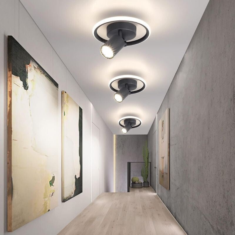 Ketom LED Fali Forgatható Lámpa 4000K 17W - Fekete - BShopy